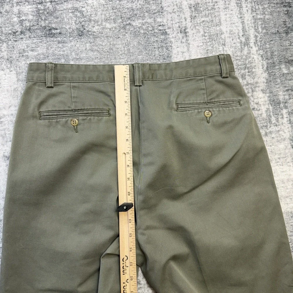 VTG Polo Ralph Pants 33x30 Olive Khaki Double Pleated Trousers High Waist 90s